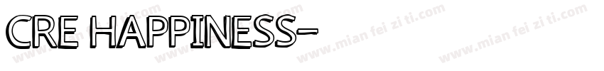 Cre happiness字体转换